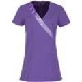 Premier Rose beauty and spa wrap satin trim tunic Purple